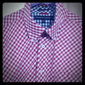 Tommy Hilfiger plaid Button up Xl Xl
